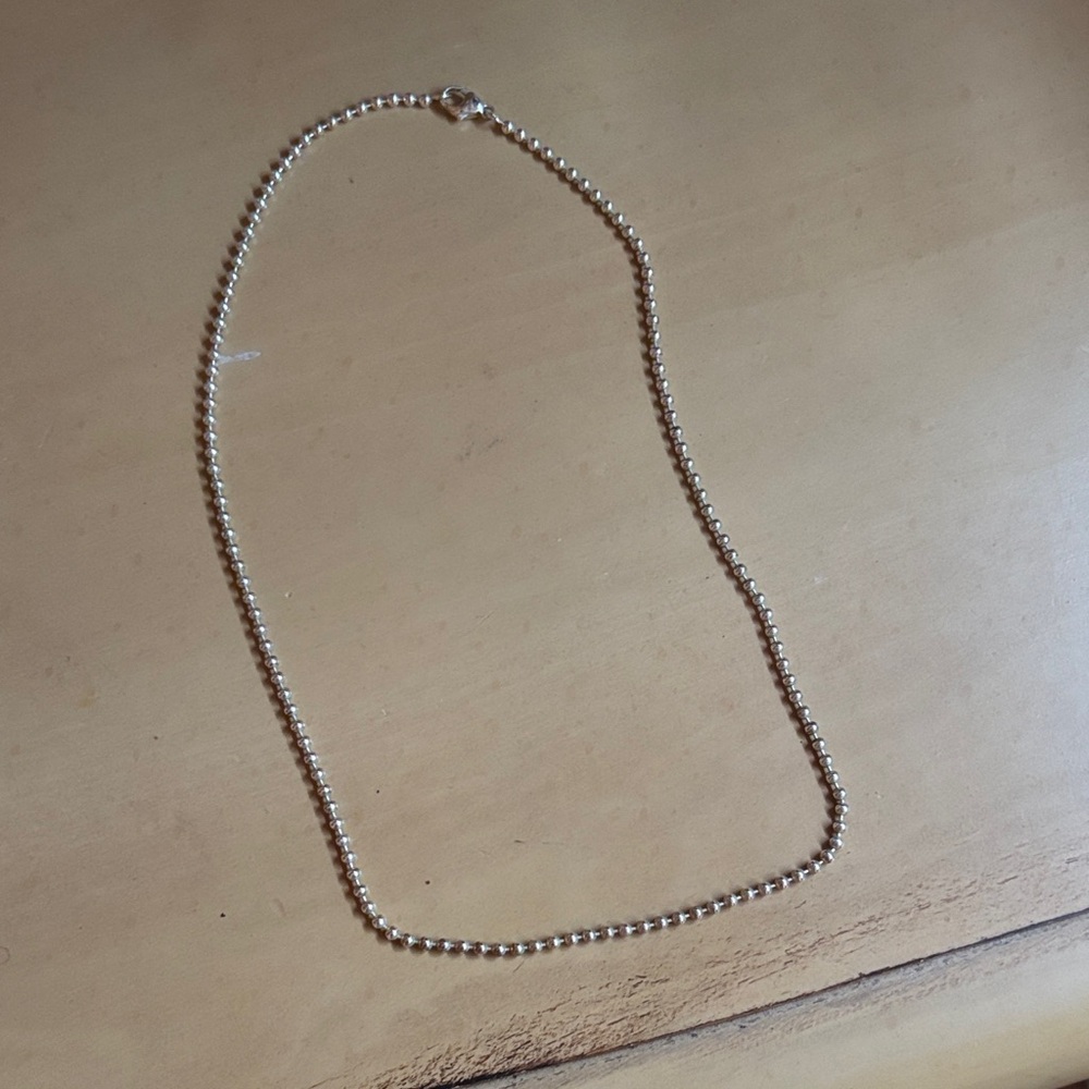 Tiffany & Co. Silver Bead Necklace